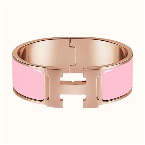 hermes bois de rose clic clac|Clic Clac H bracelet .